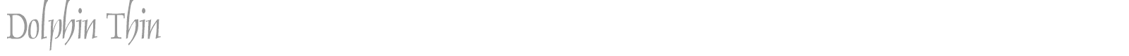 Dolphin Thin font preview